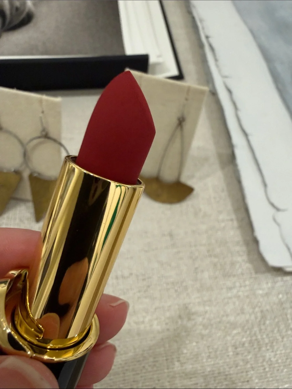 Pat McGrath Matte Lipstick — Rich Berry Red
